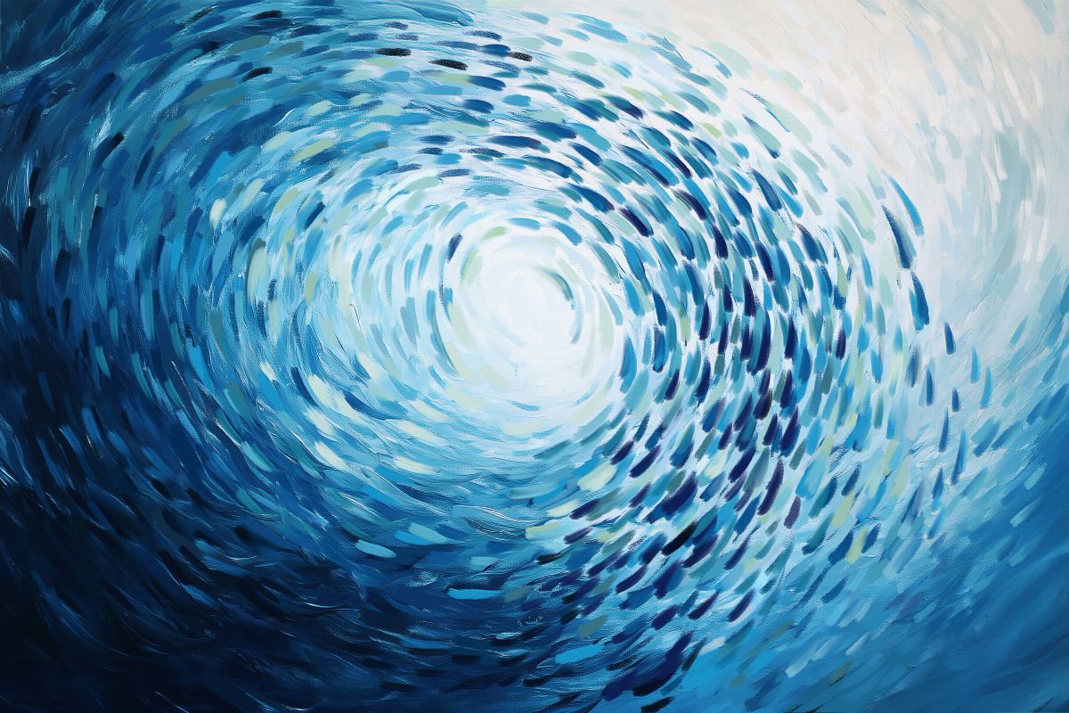 Circling Current Of Fish I