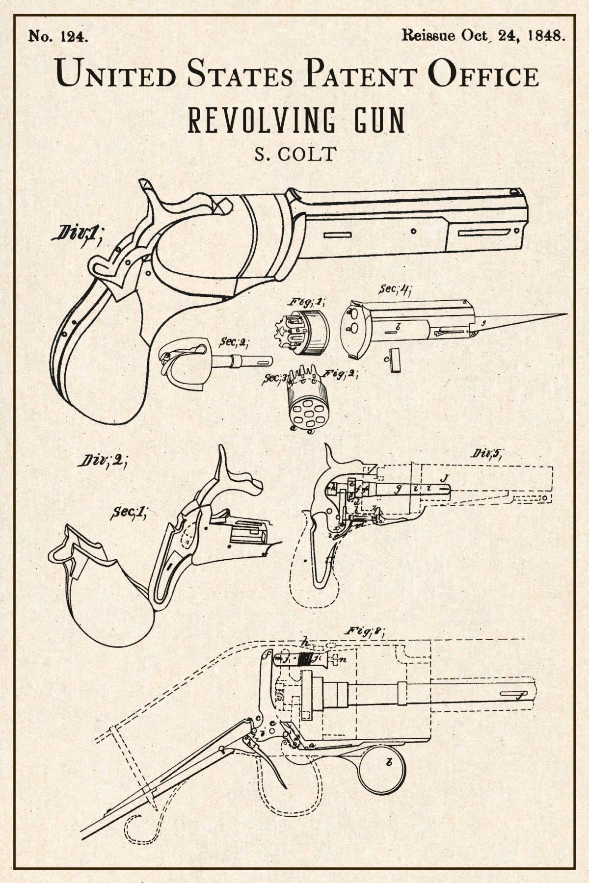 Revolving Gun Patent