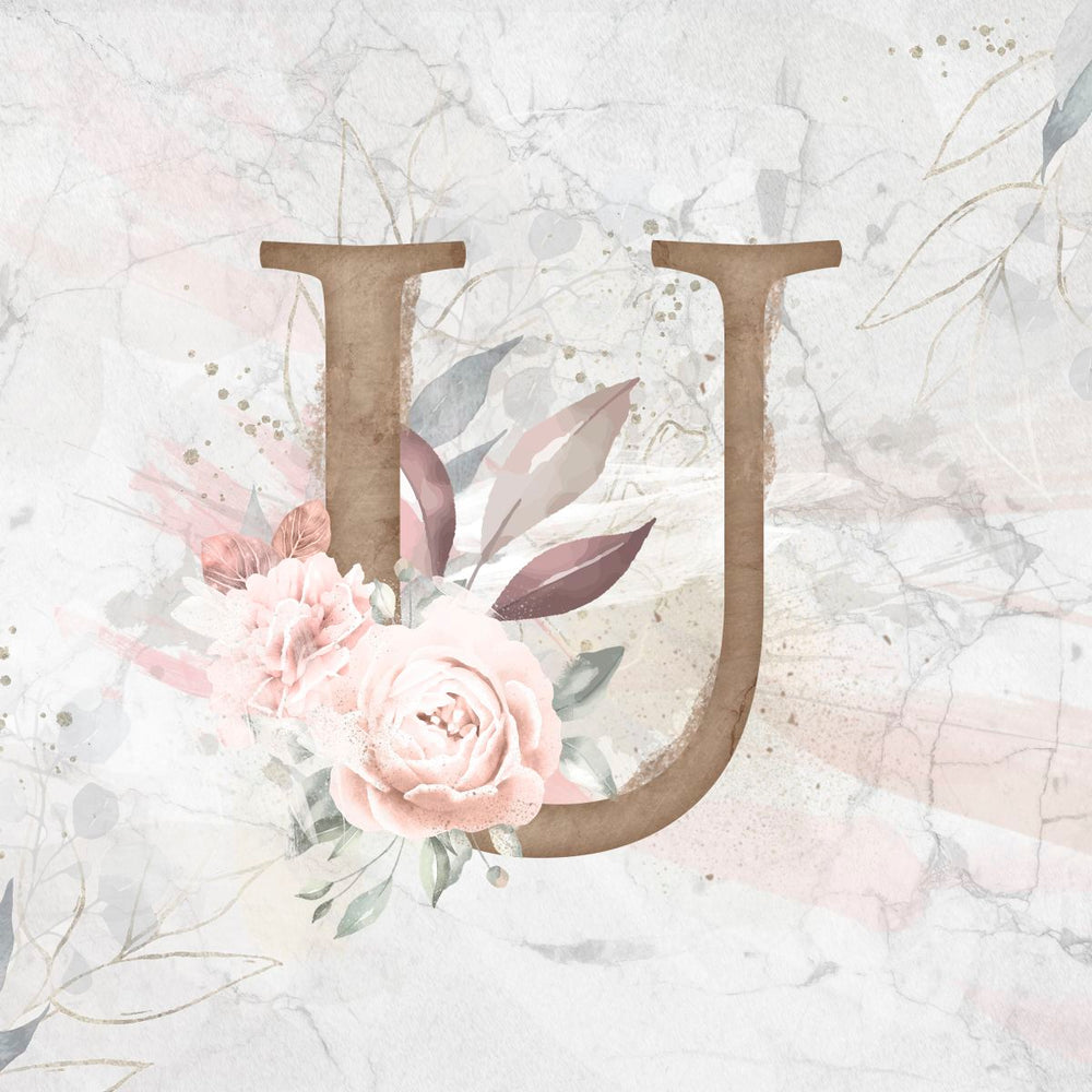 Floral Letter U