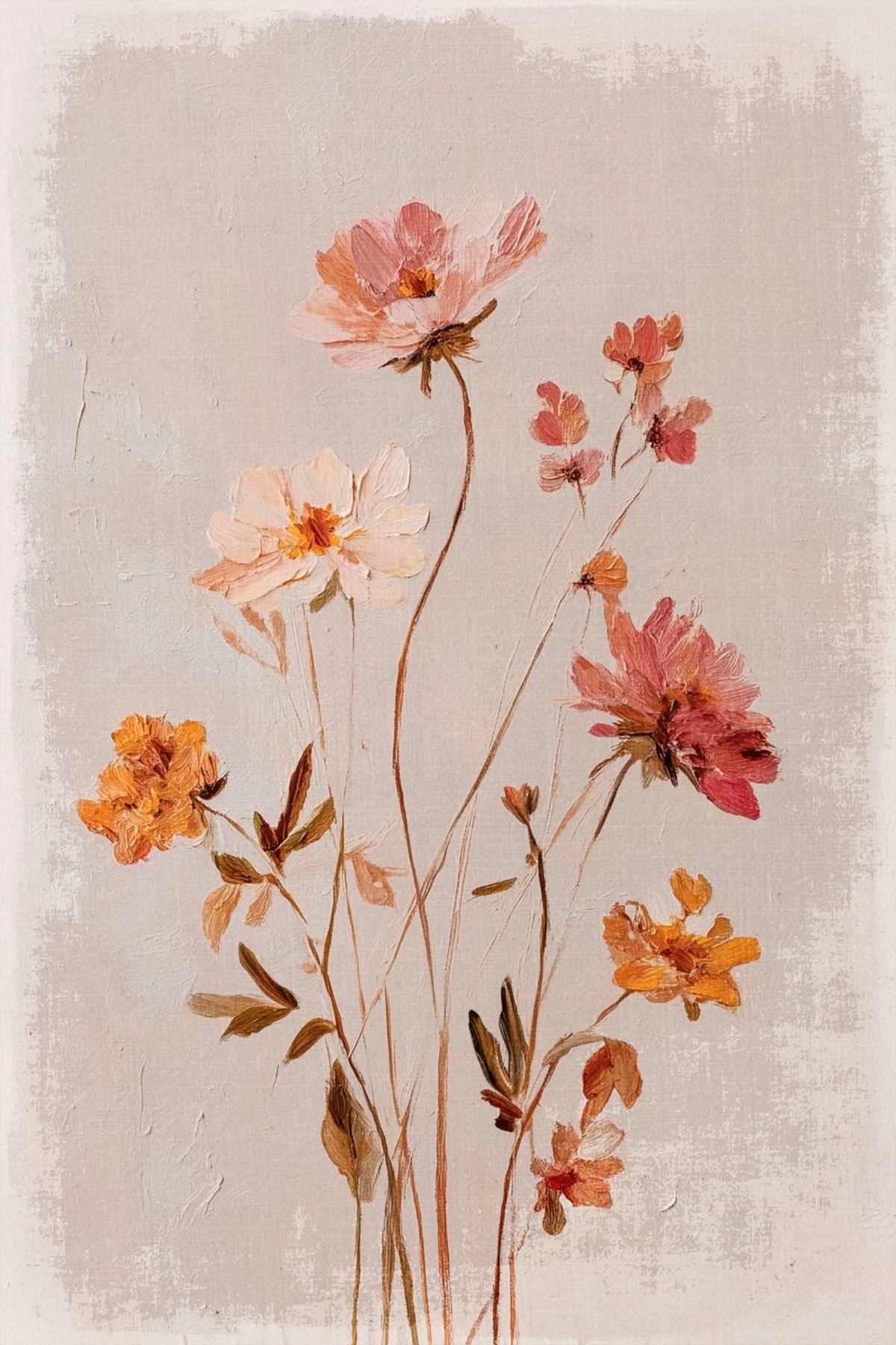 Dainty Flowers Beige I
