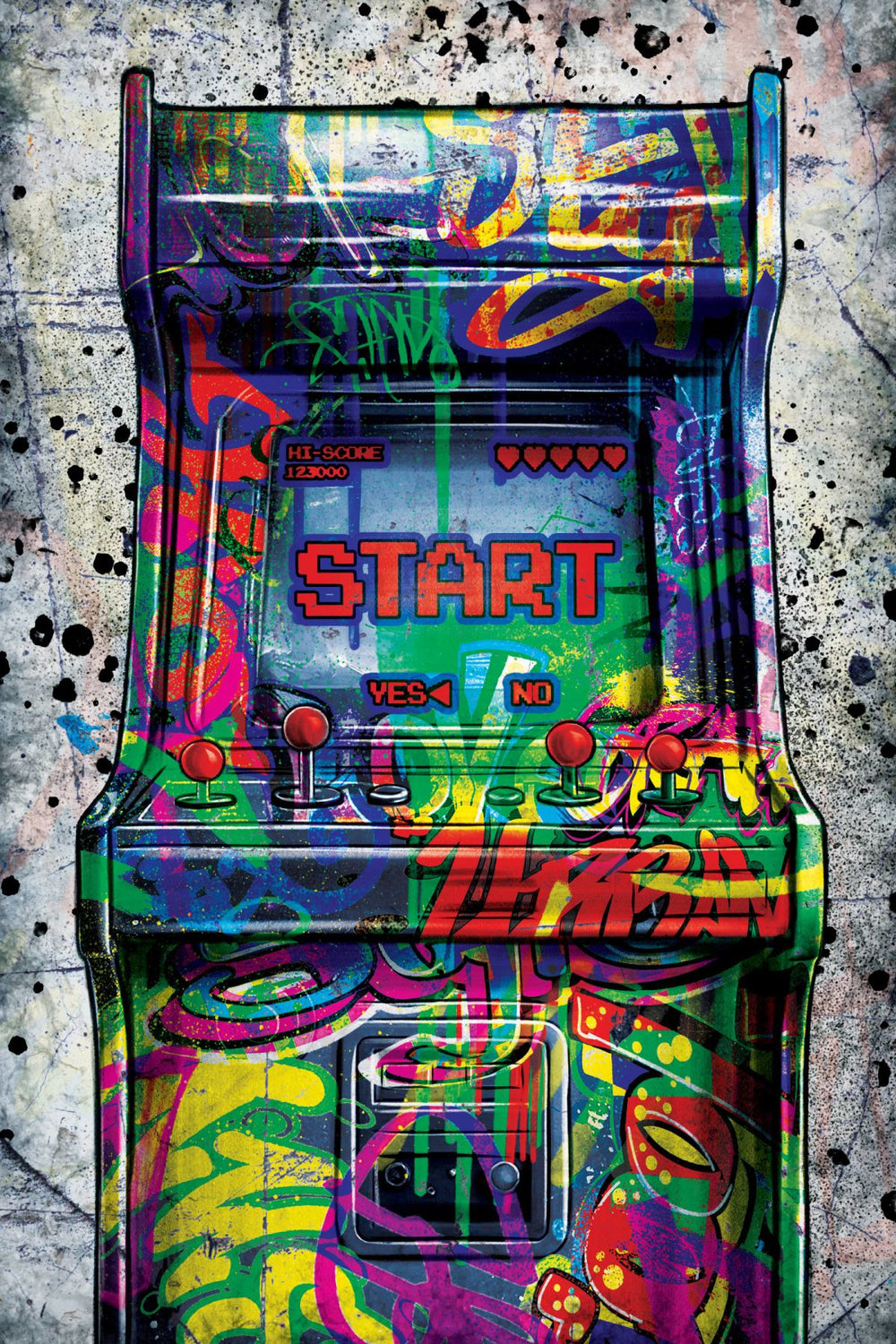 Retro Arcade Graffiti
