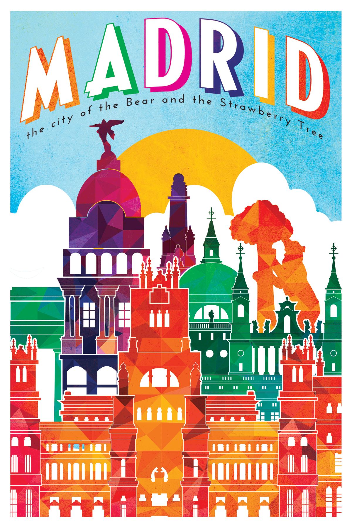 Madrid Tourism Vintage Poster