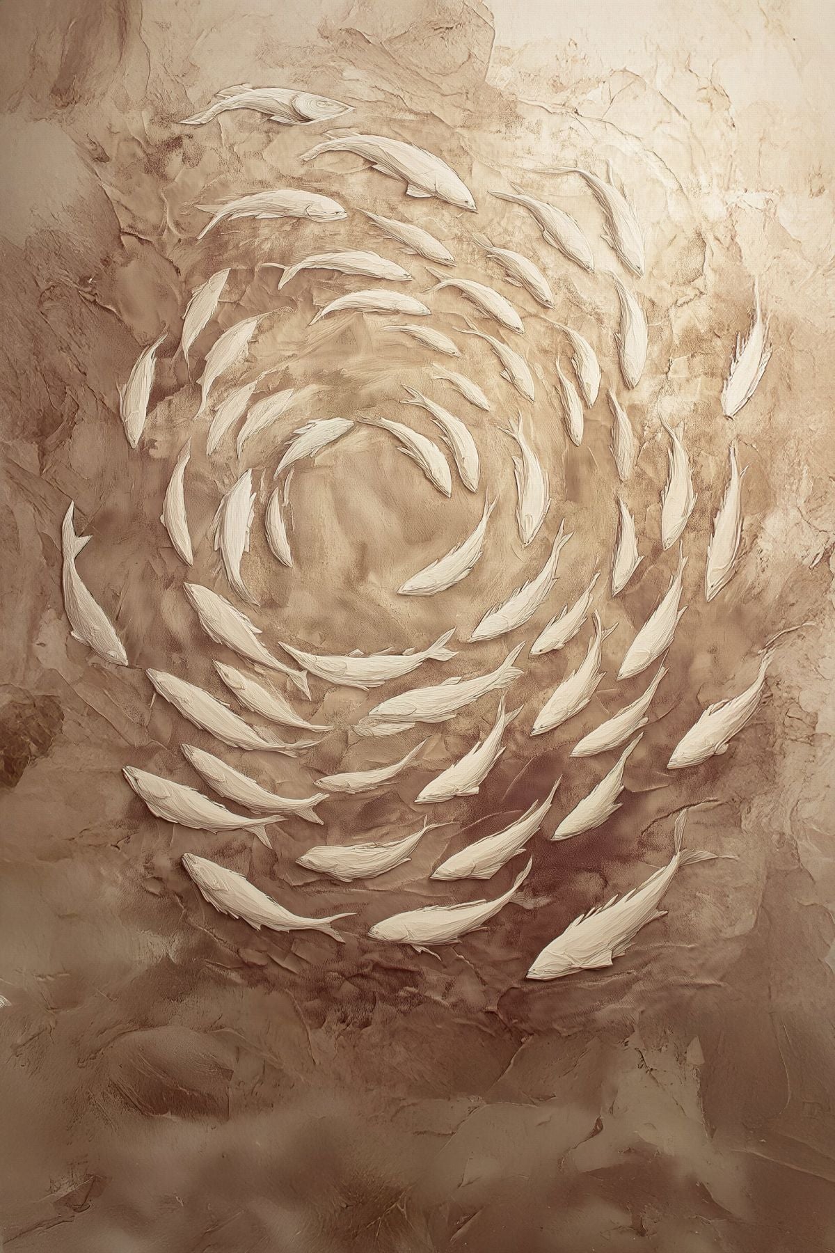 Dark Golden Fish Vortex I