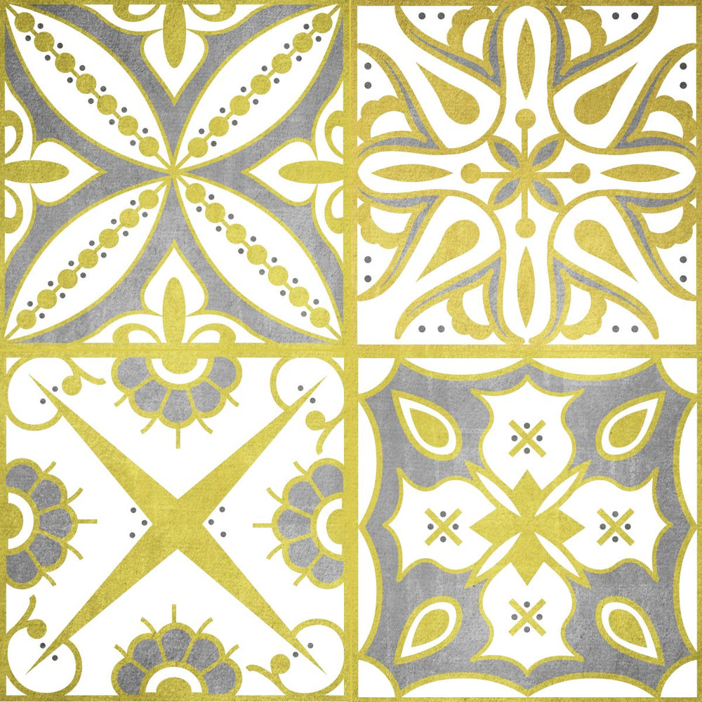 Lime Gold Azulejo Tiles