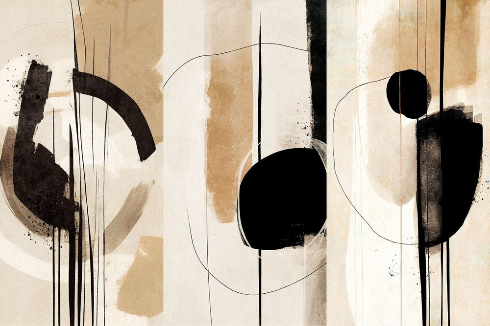 Neutral Warm Abstract Triptych