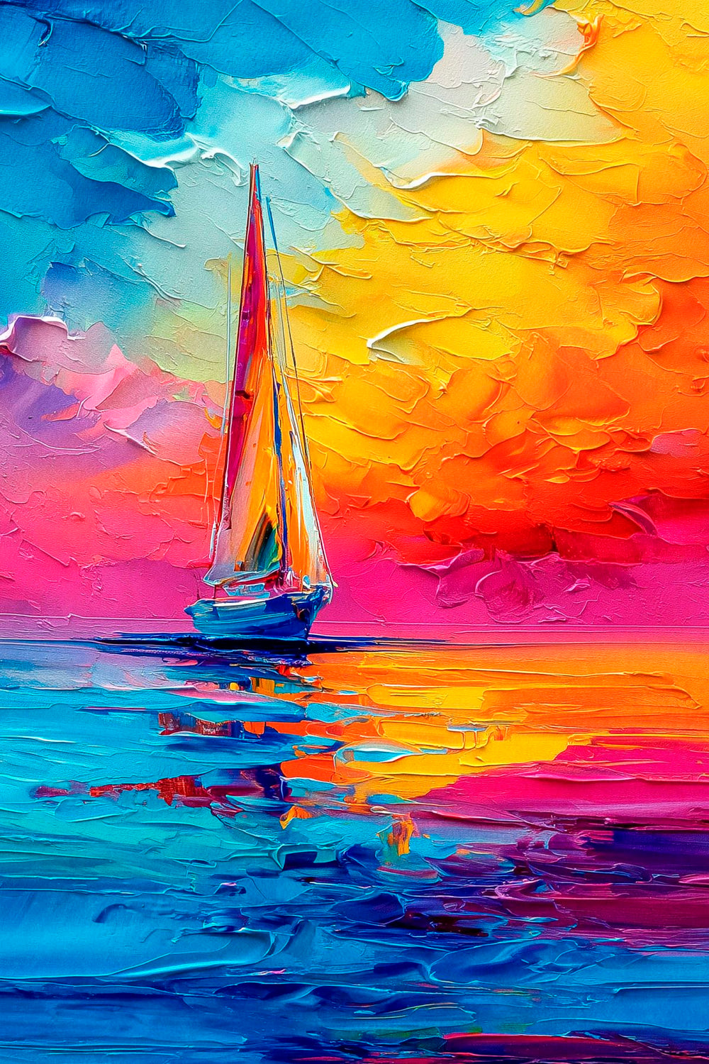 Sailing At Sunset