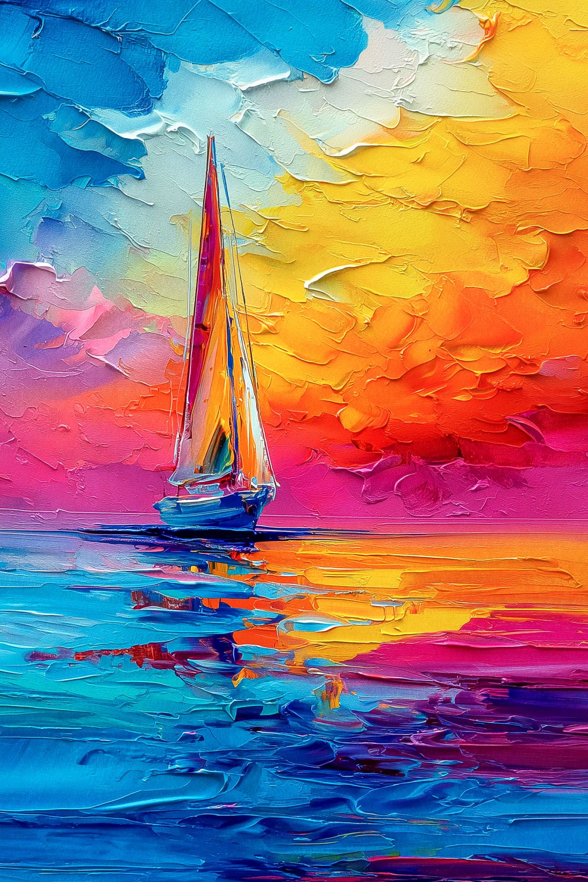 Sailing At Sunset