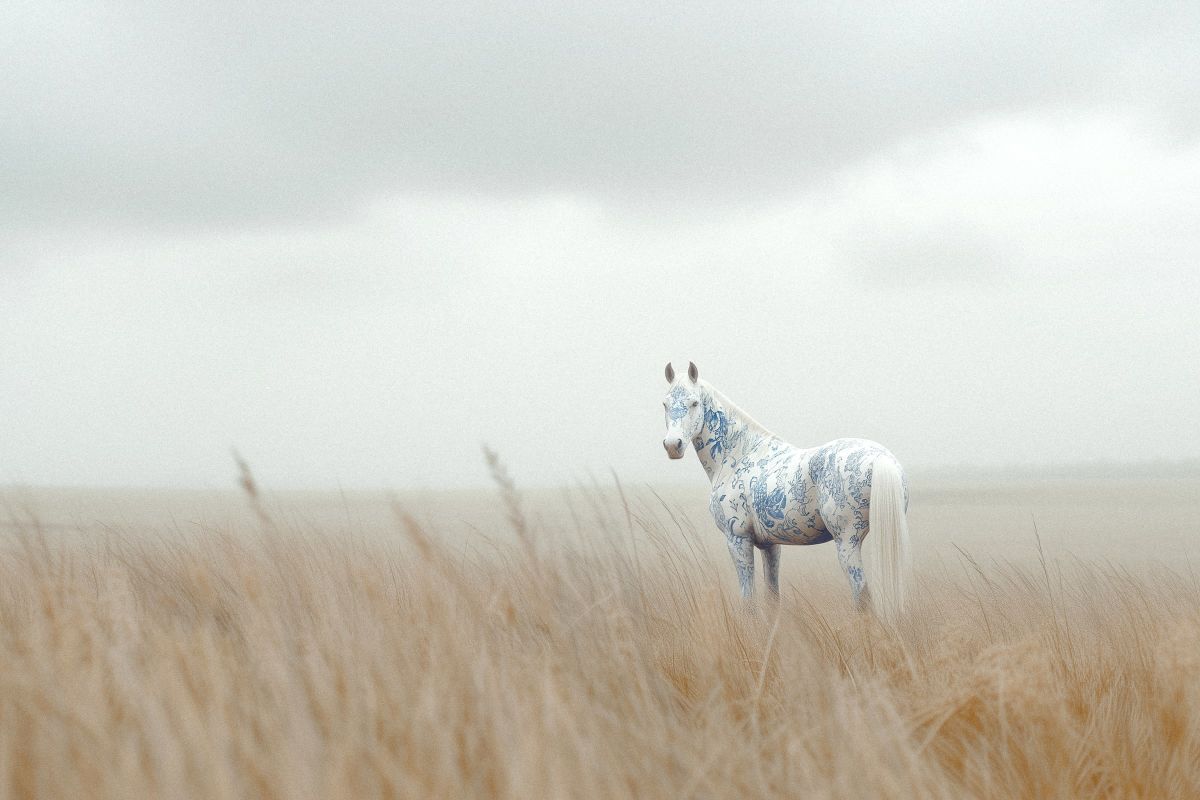 Calm Horse In A Field