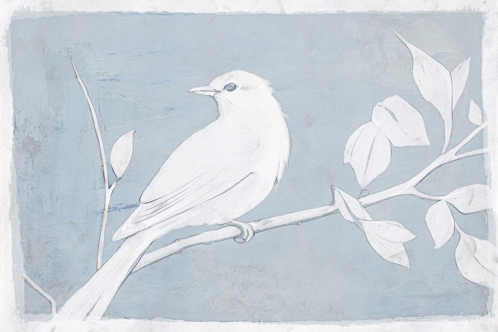White Bird On Branch