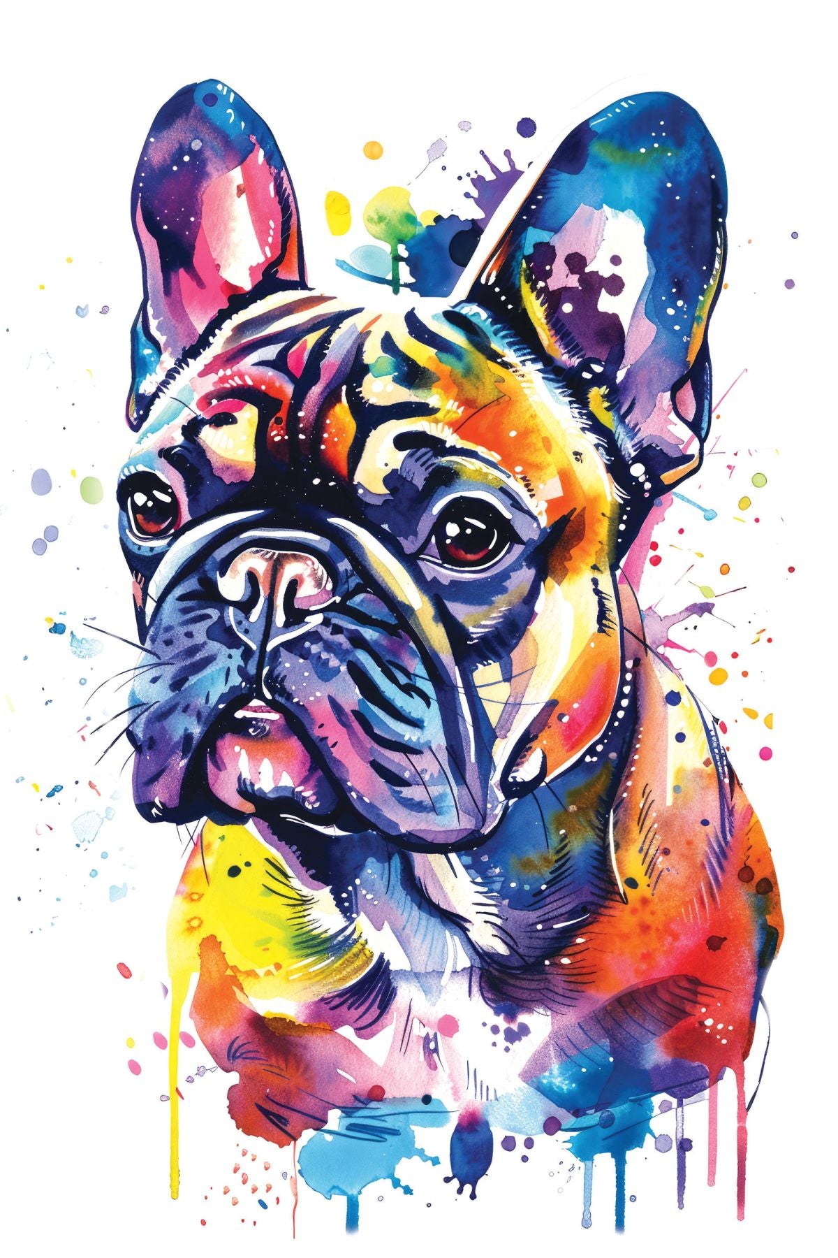 French Bulldog Color Splash