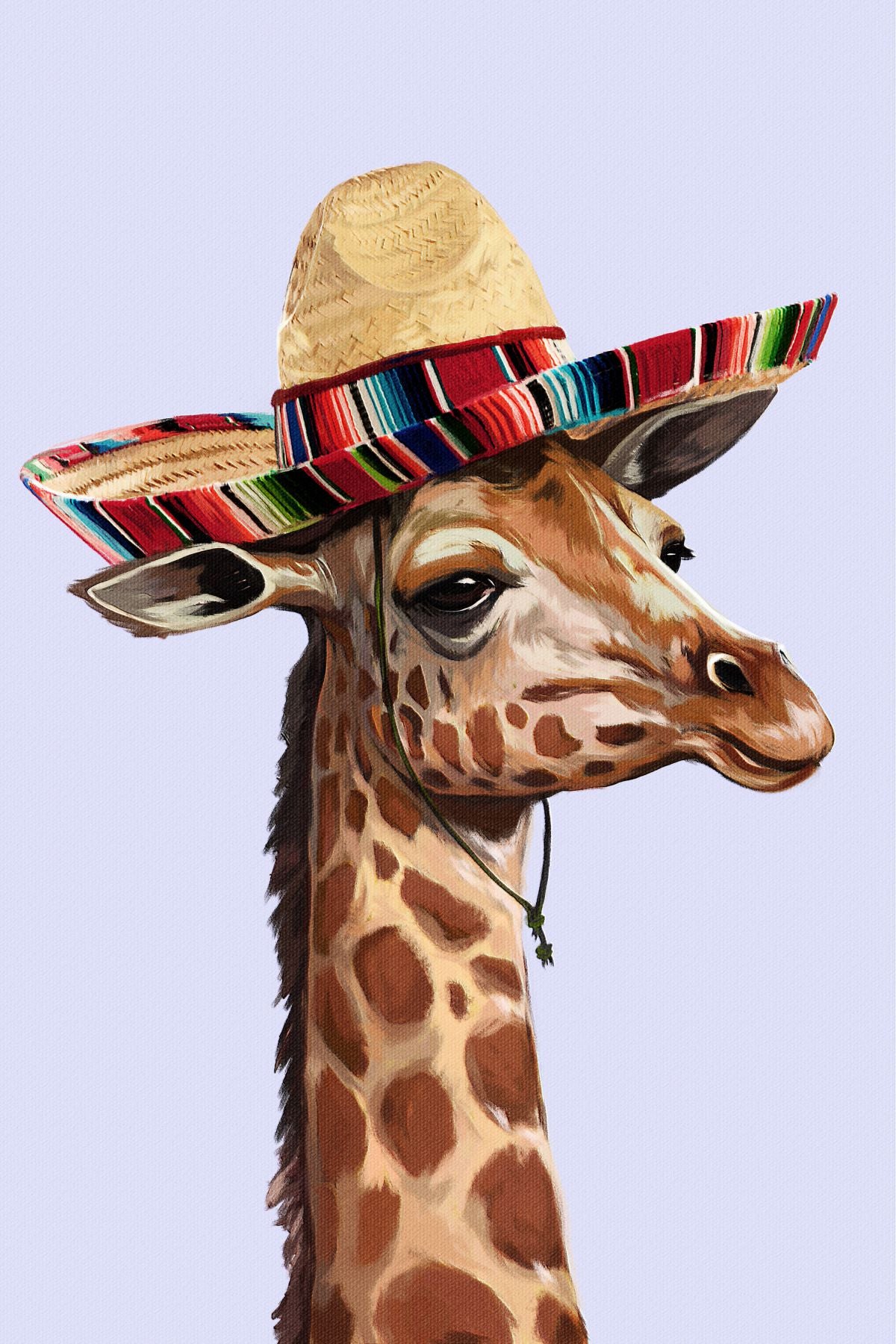 Giraffe With Sombrero