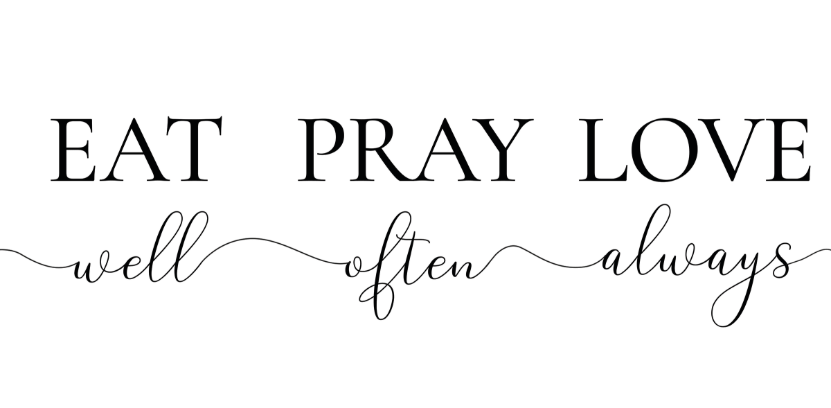 Minimalist Eat Pray Love