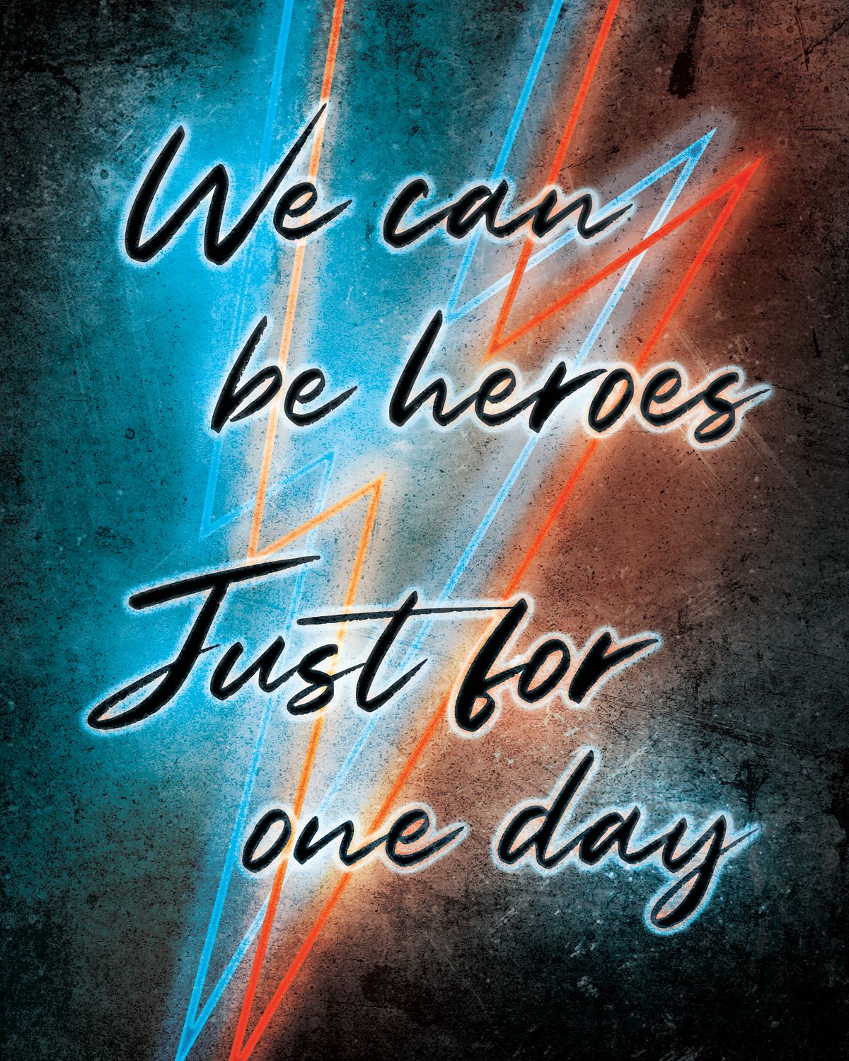 We Can Be Heroes Typography
