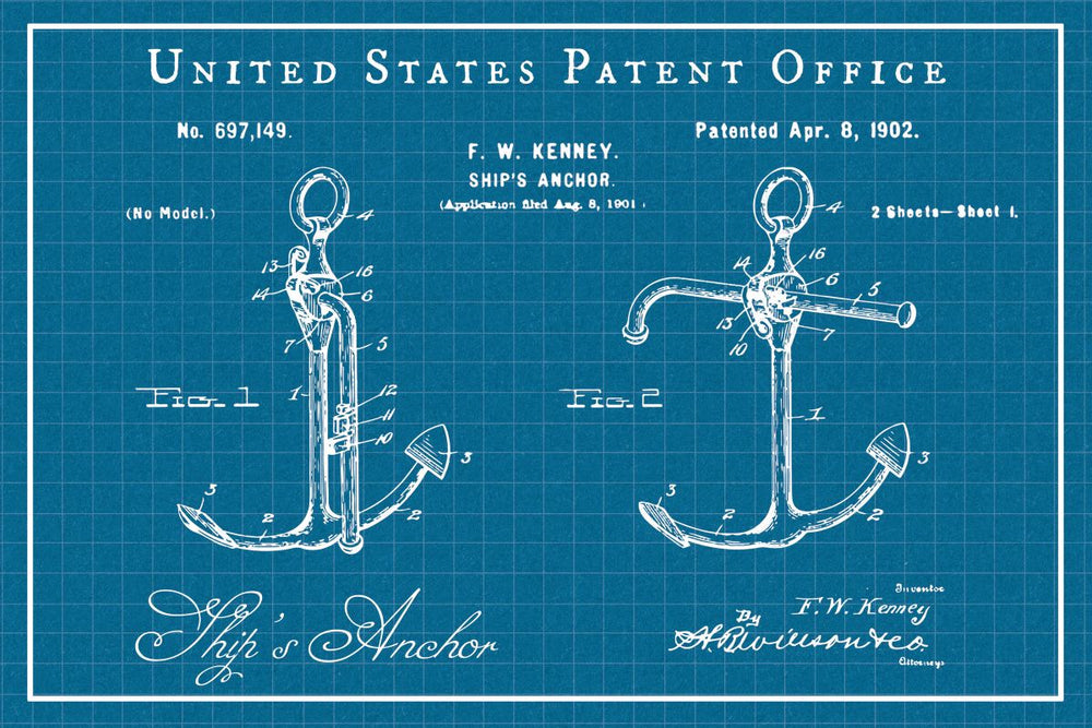 Ship's Anchor Patent