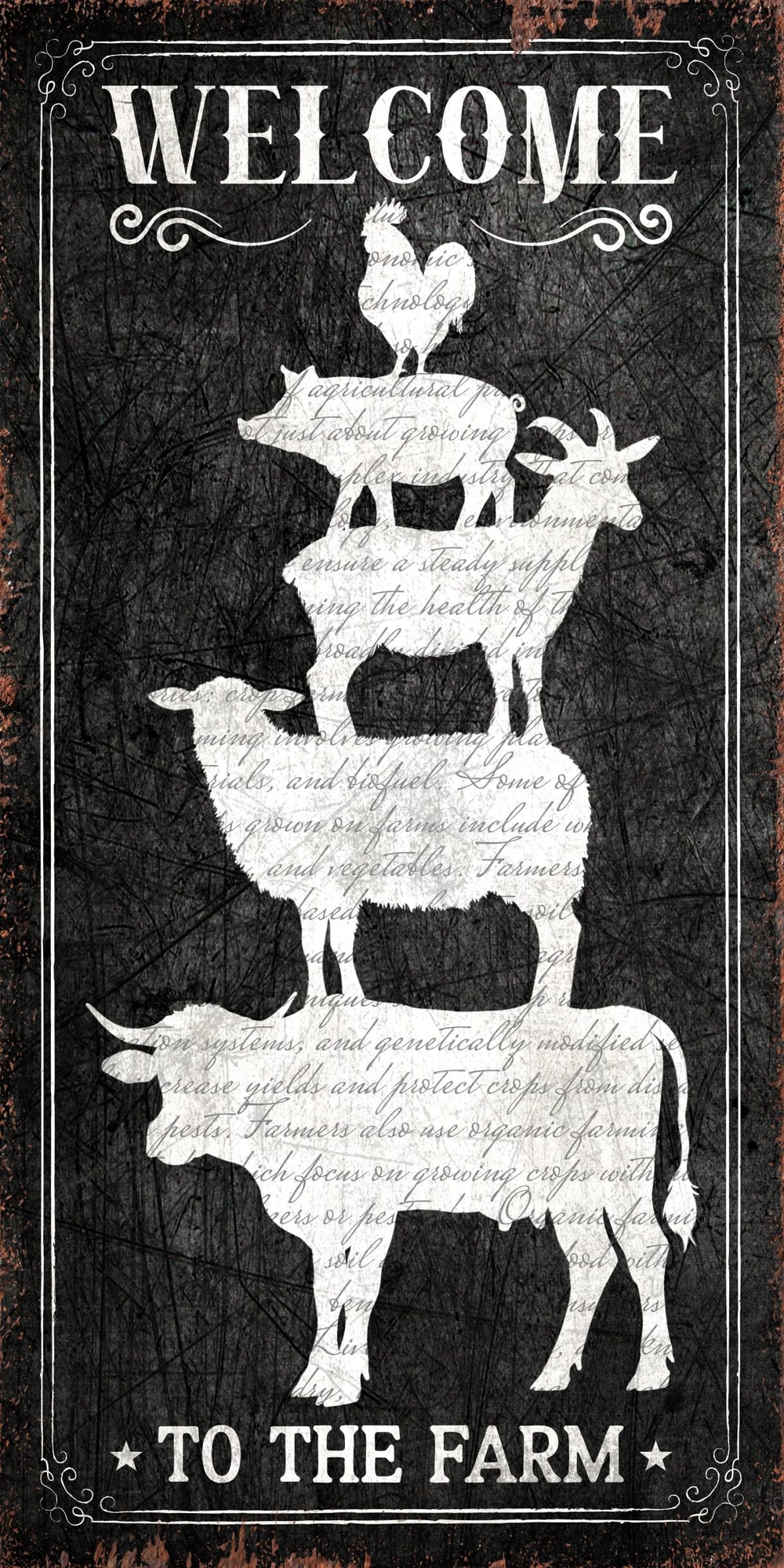 Welcome To The Farm BW