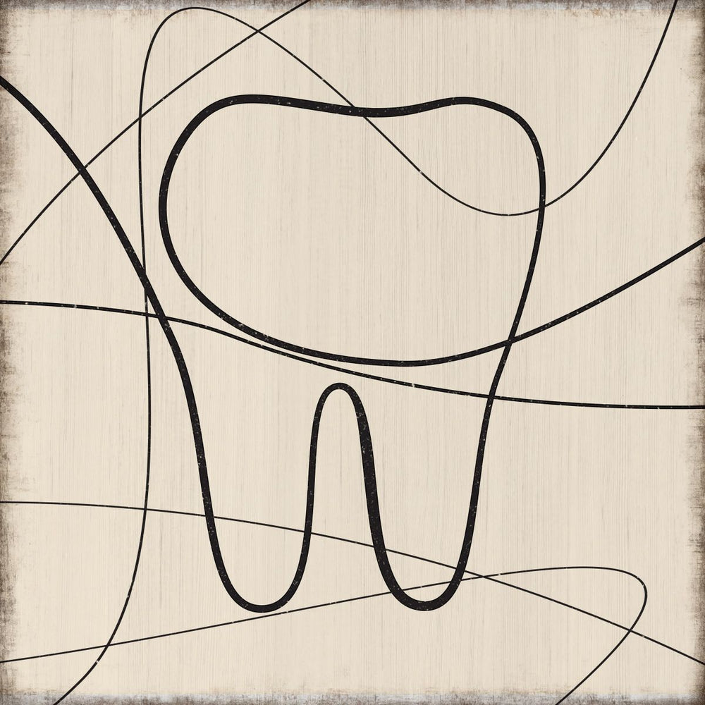 Tooth Line On Gray