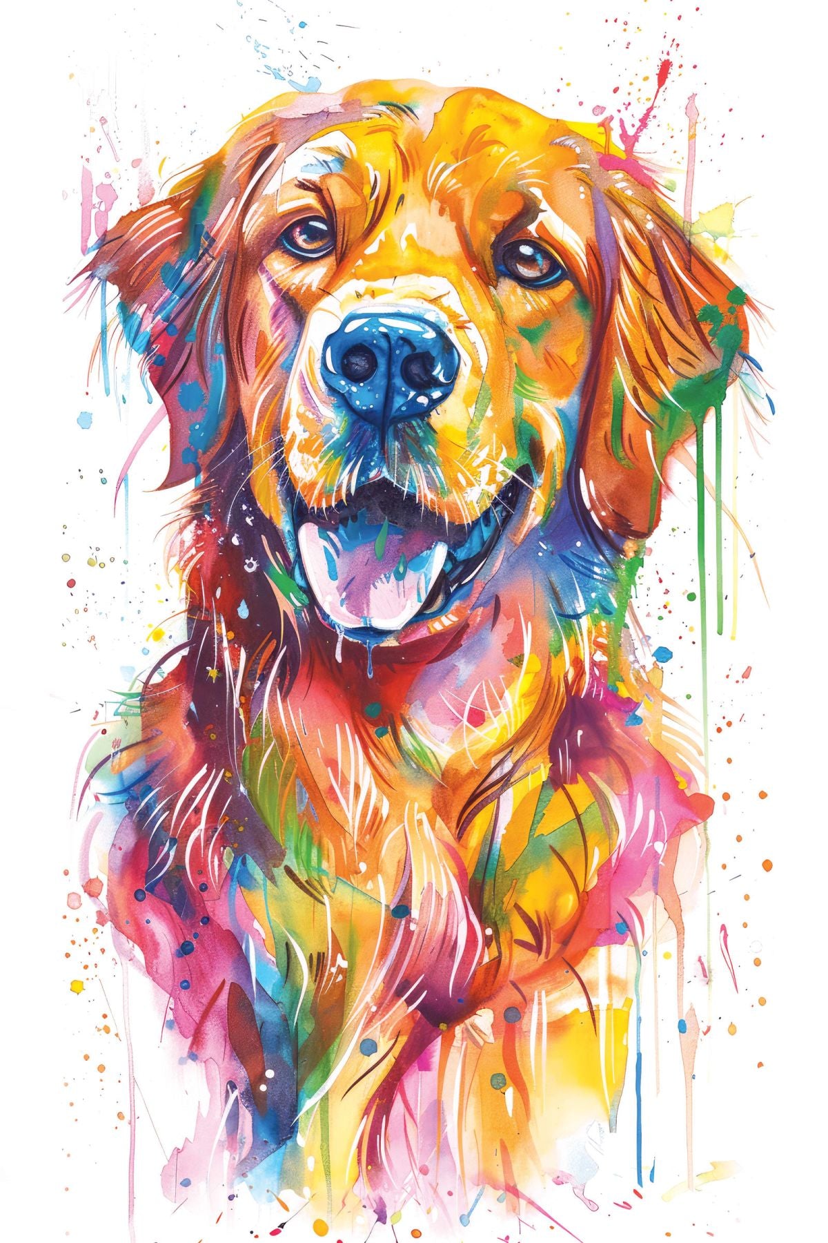 Golden Retriever Color Splash