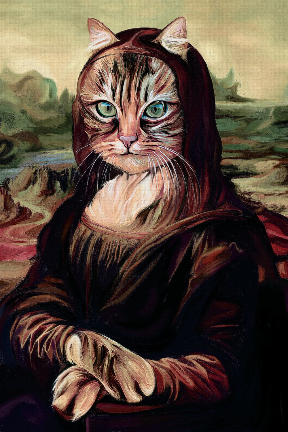 Mona Lisa Inspired Cat