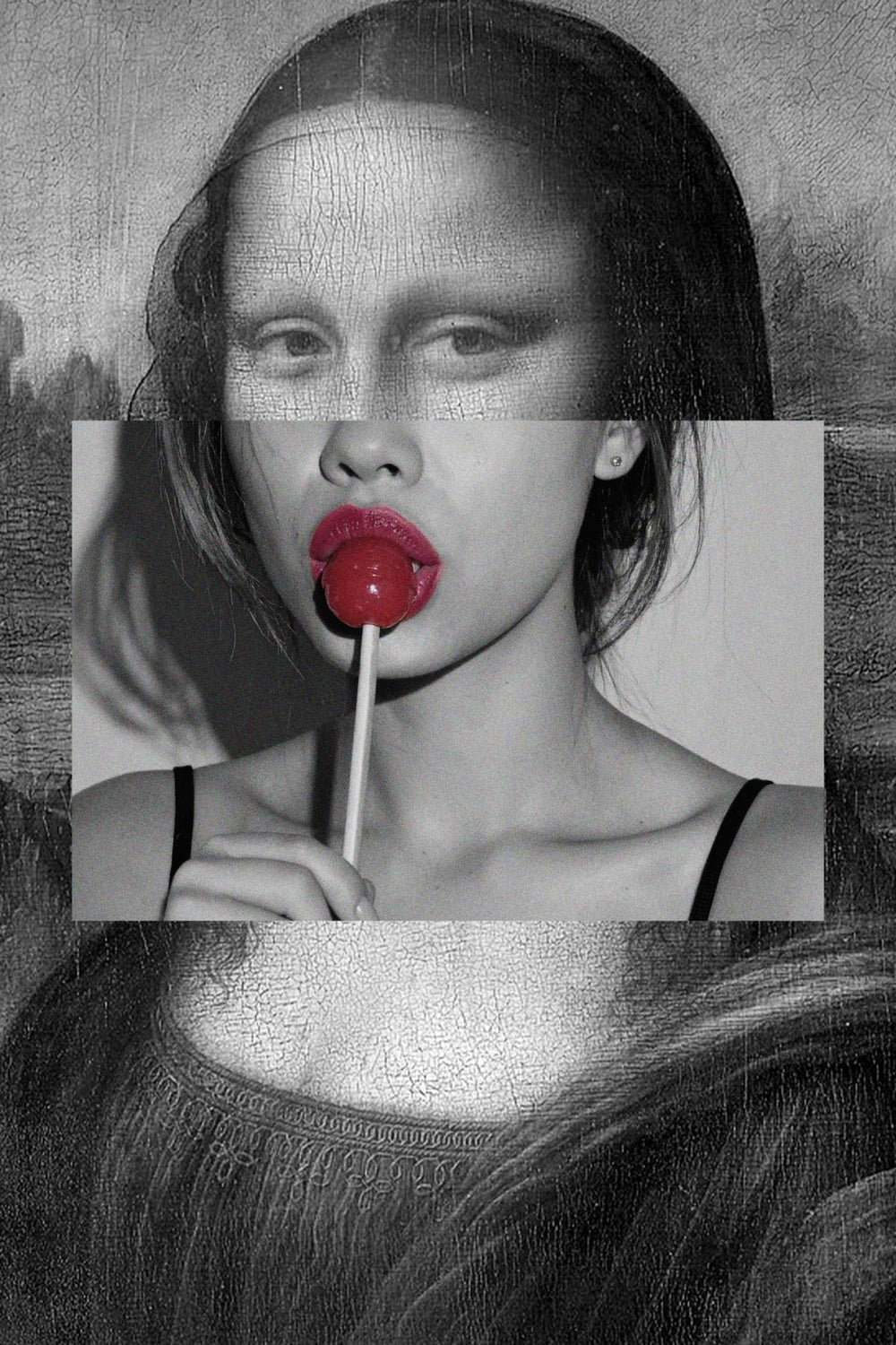 Mona Lisa Red Lollipop