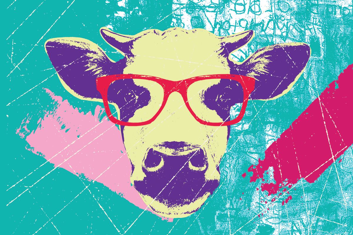 Grunge Geek Cow