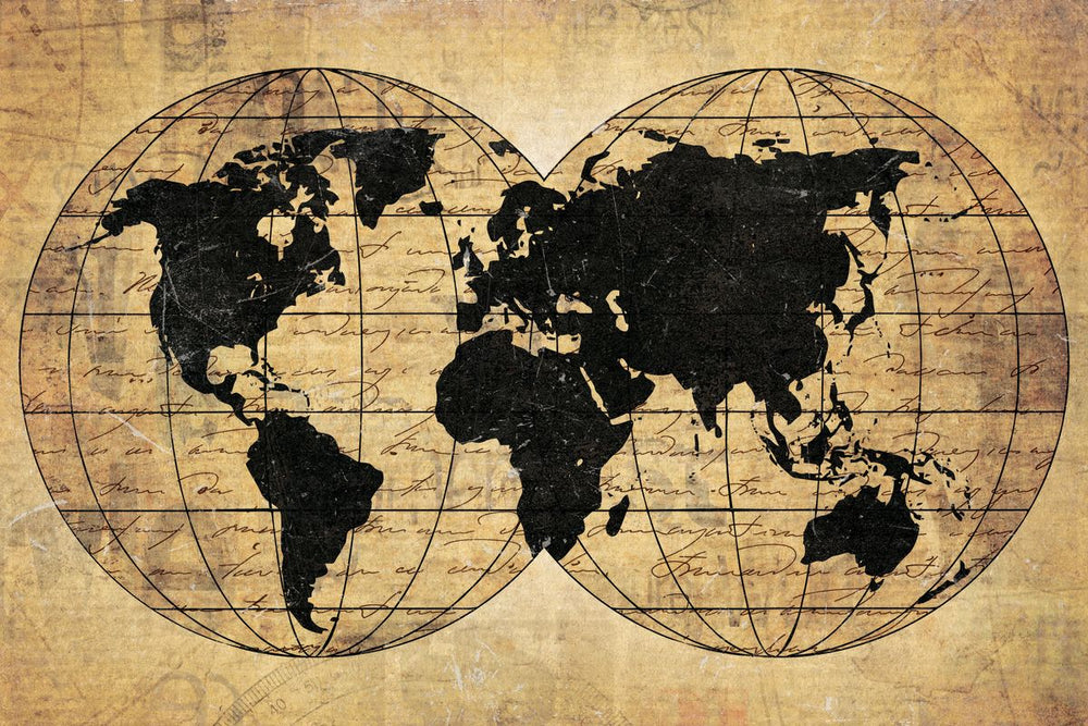 Old Globe World Map