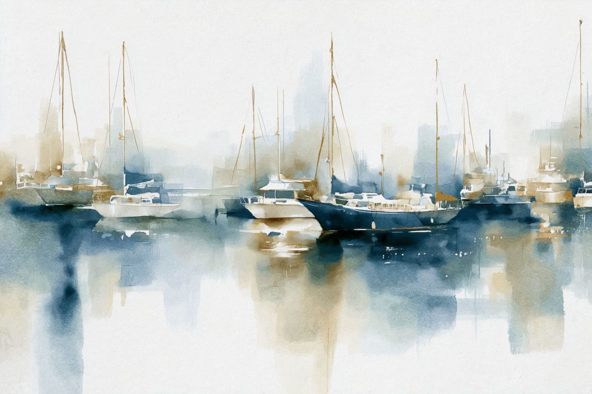 Morning By Harbor