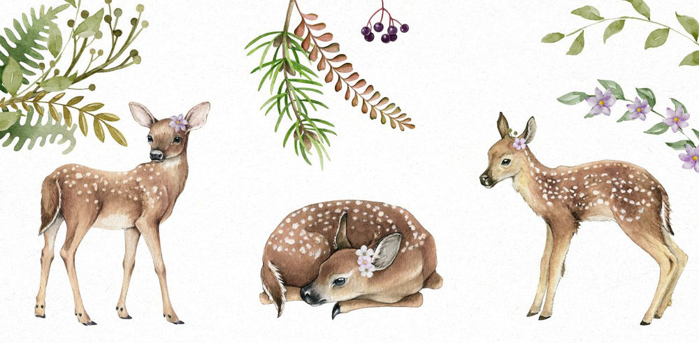 Botanical Baby Deer