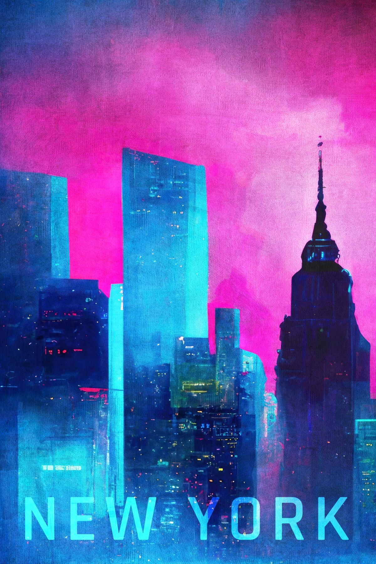 Cyberpunk City New York