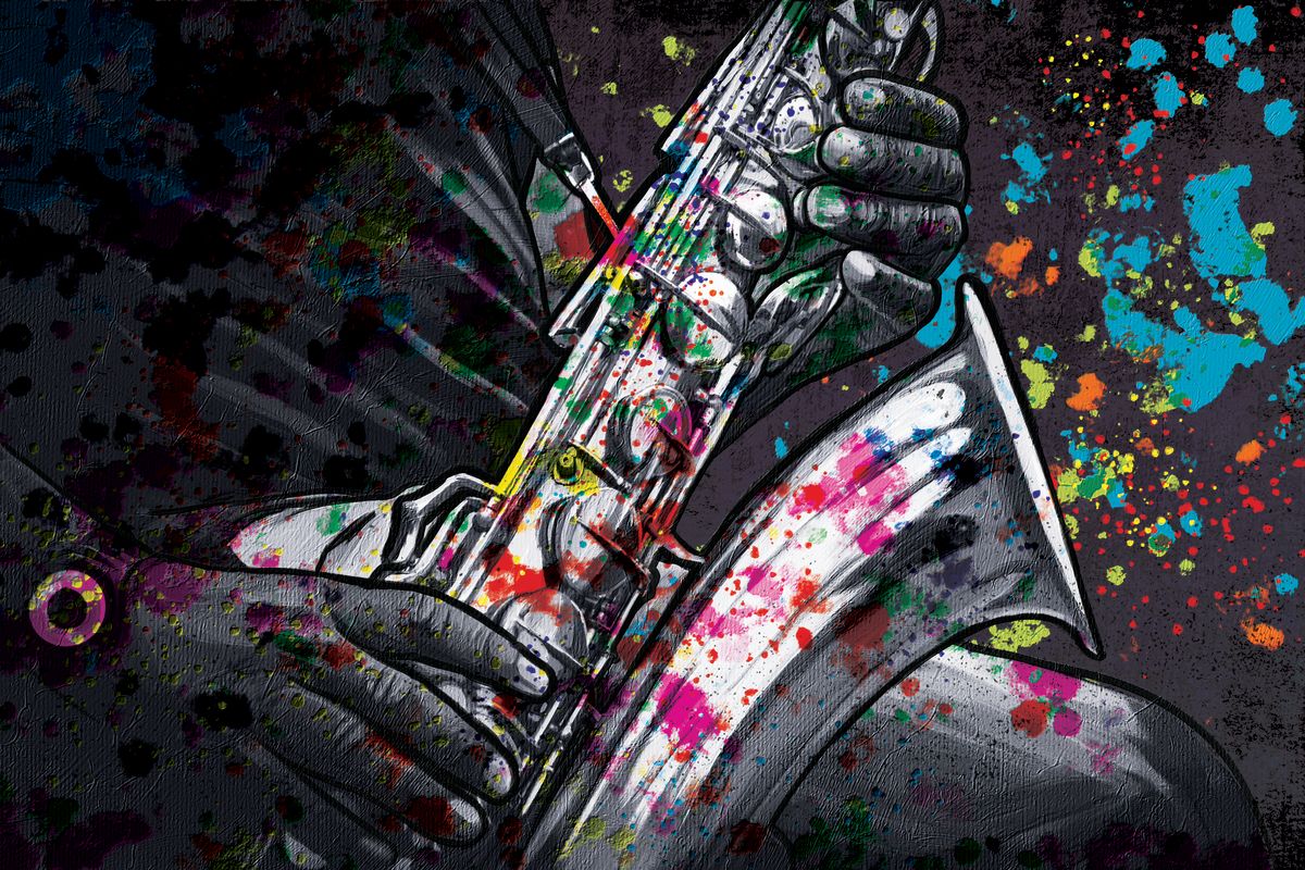 Saxophone Splash Of Color