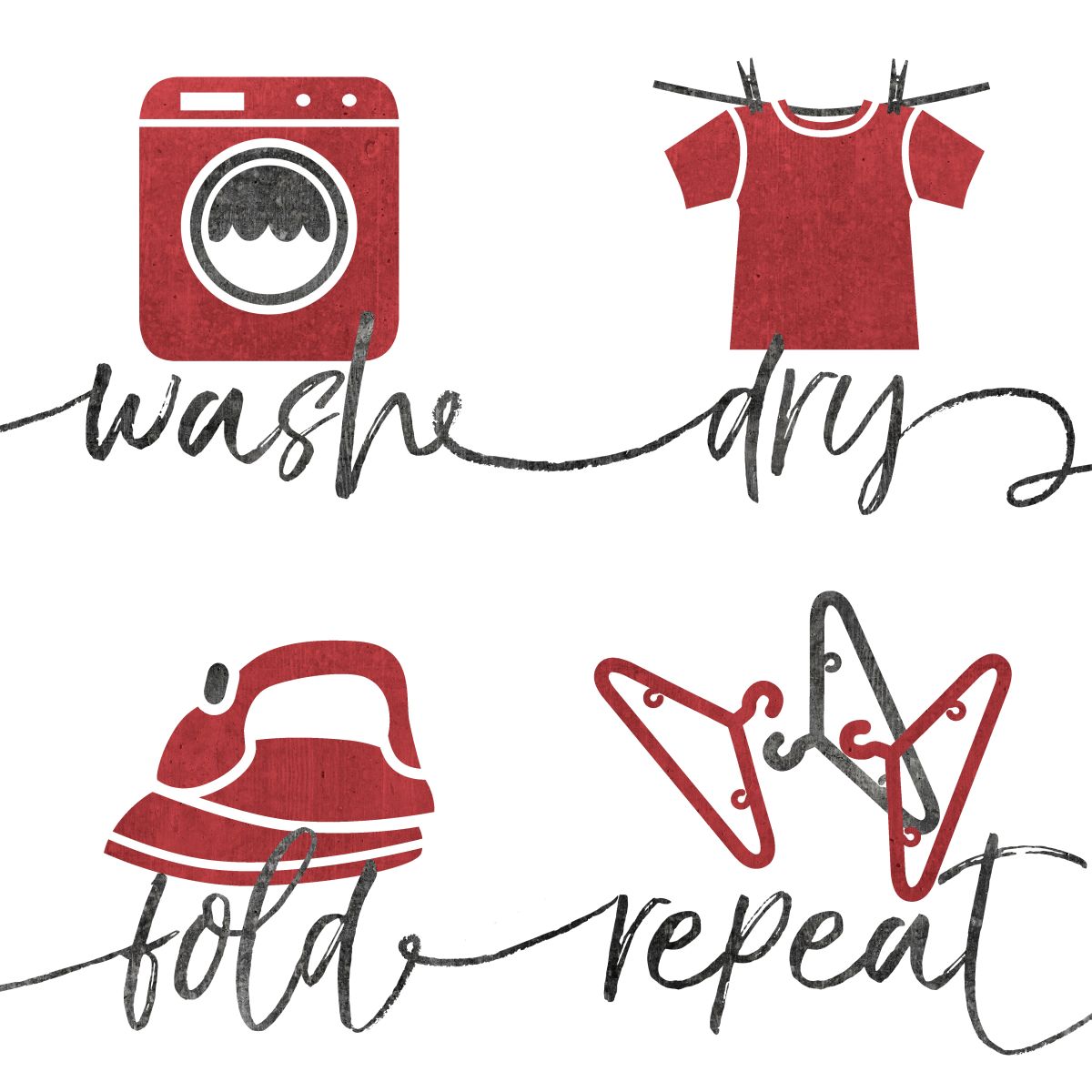 Laundry Routine Icons