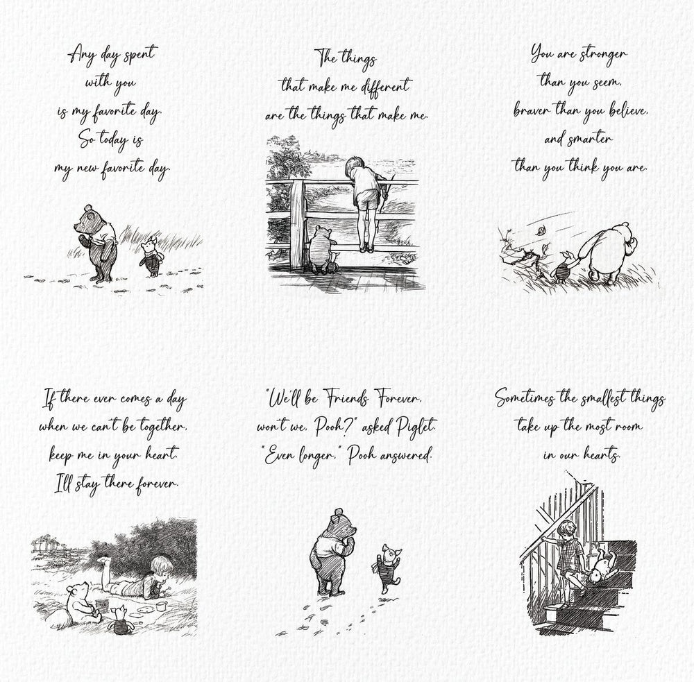 Winnie The Pooh BW Quotes
