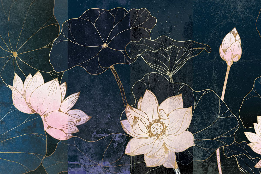 Textured Lotus Flowers