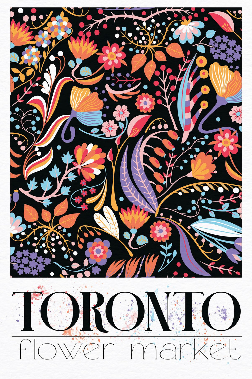 Toronto Flower Market Poster