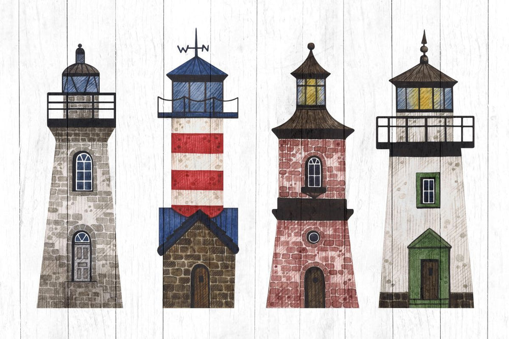 Wood Style Lighthouse Row