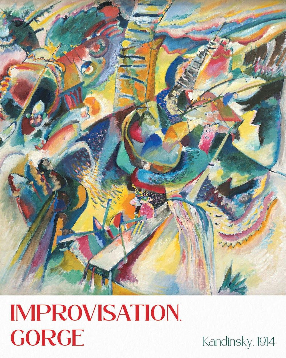 Improvisation Gorge Kandinsky Exhibition Poster