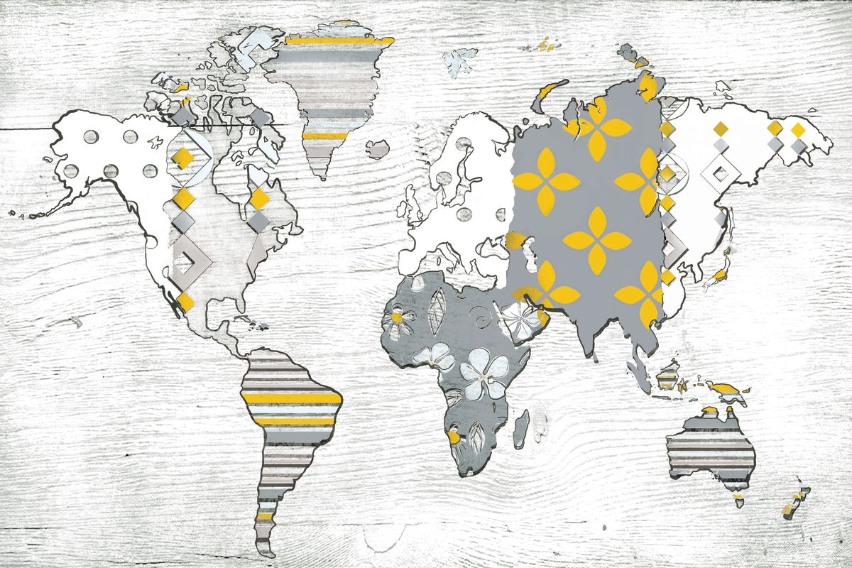 Patterned World Map