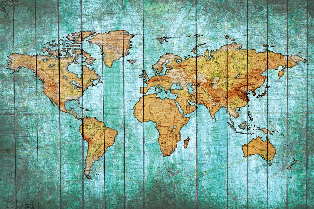 Aged World Map XXVI