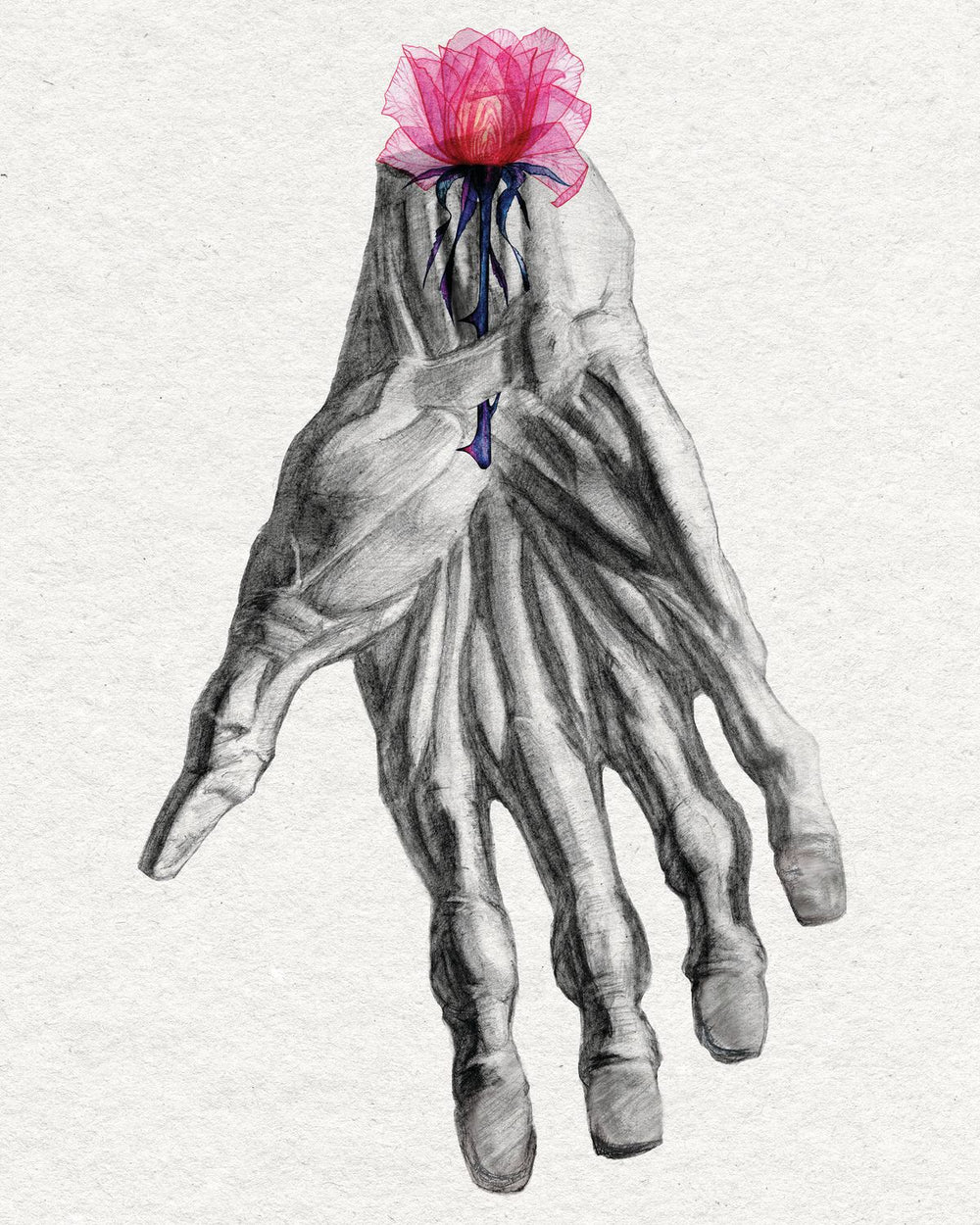 Floral Human Hand