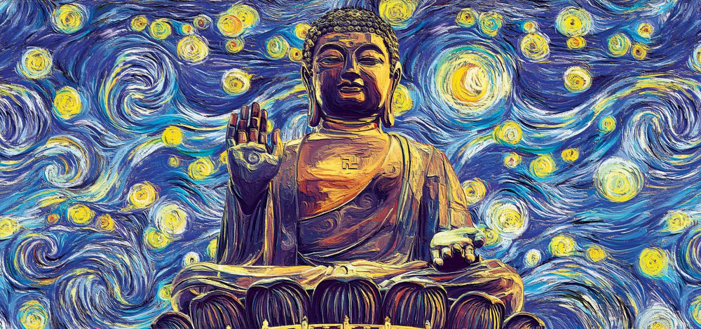 Buddha Starry Night