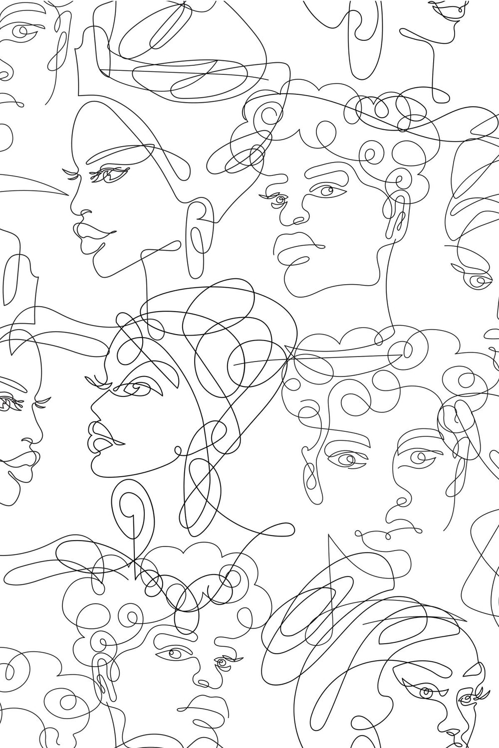 Faces Seamless Pattern