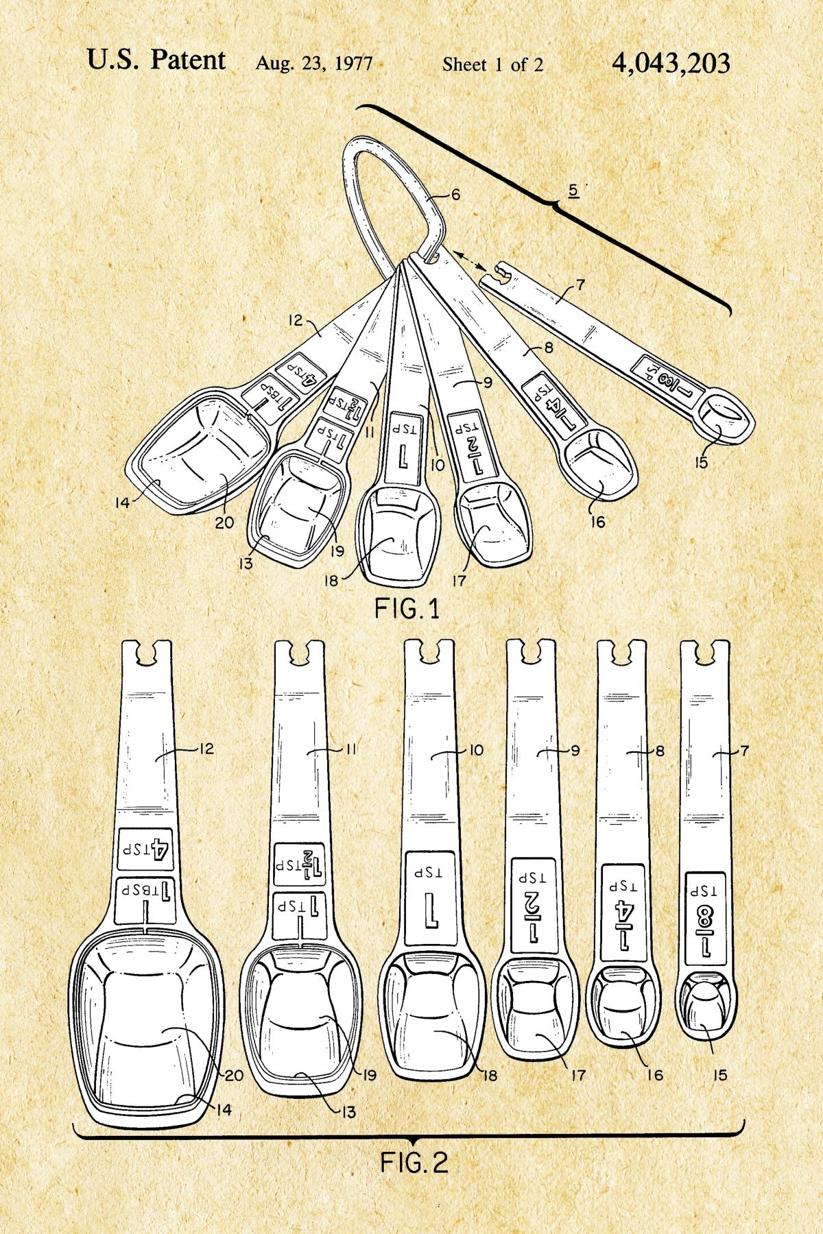 Measuring Spoon Set Patent