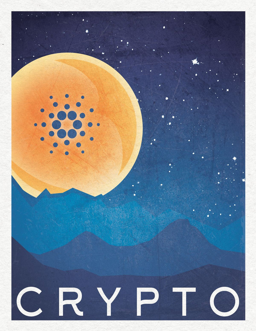 Cryptocurrency Cardano Logo III