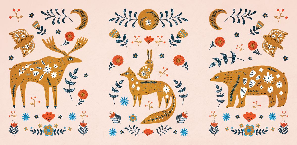 Boho Scandinavian Animals