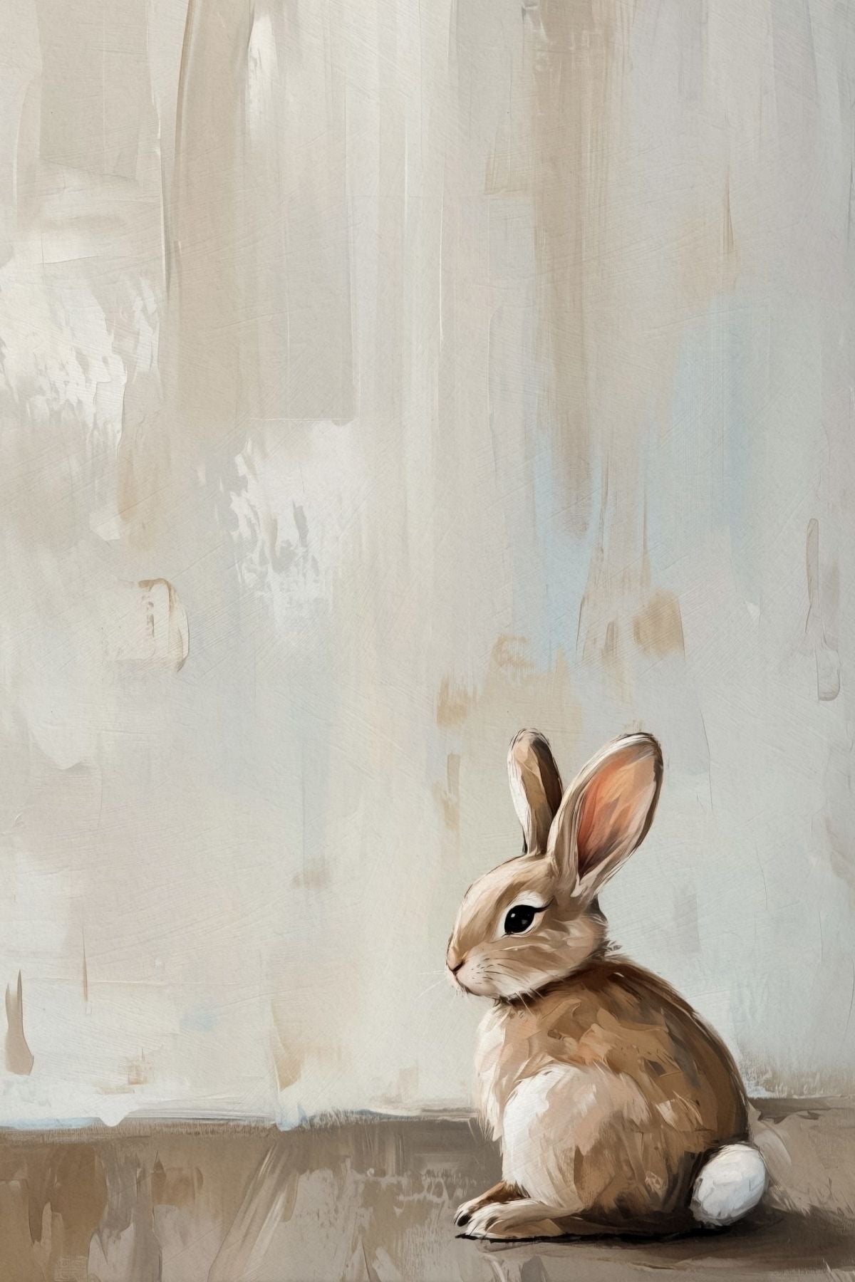 Seated Bunny Art
