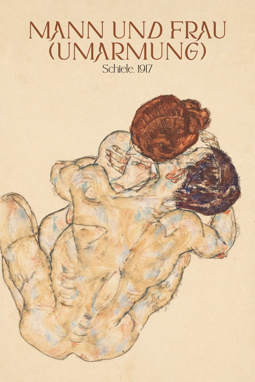 Man Und Frau Schiele Exhibition Poster