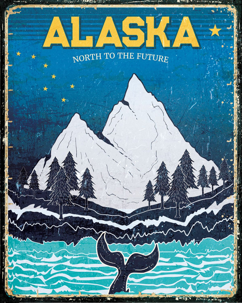 Alaska Landscape Illustration