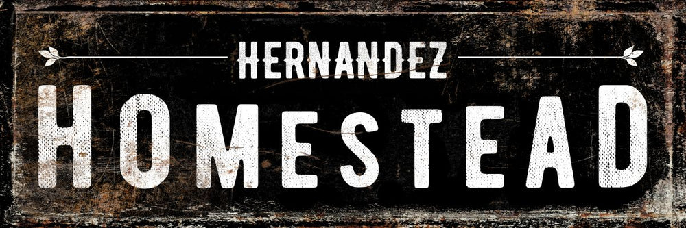 Hernandez Homestead Typography