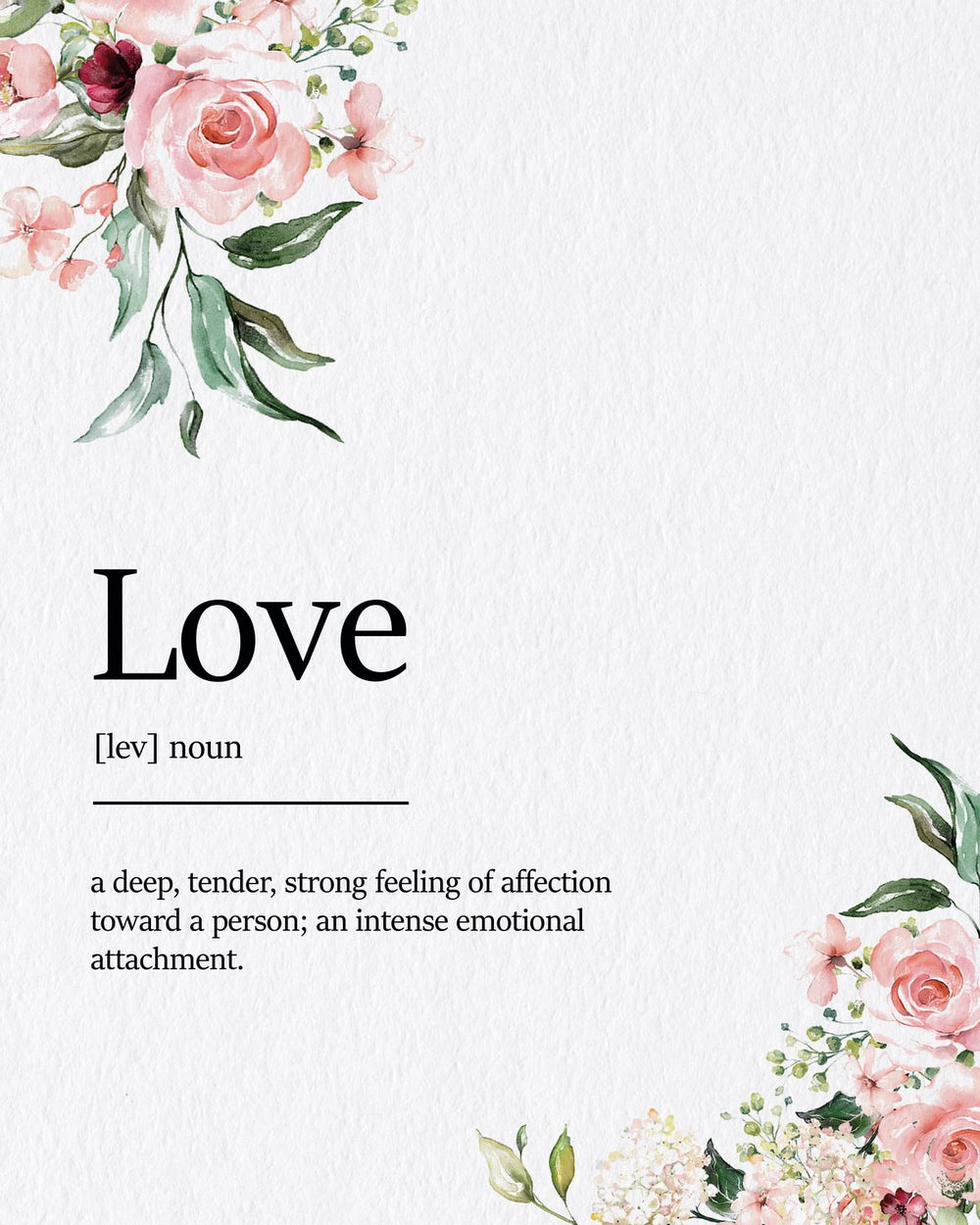 Definition Of Love Typography