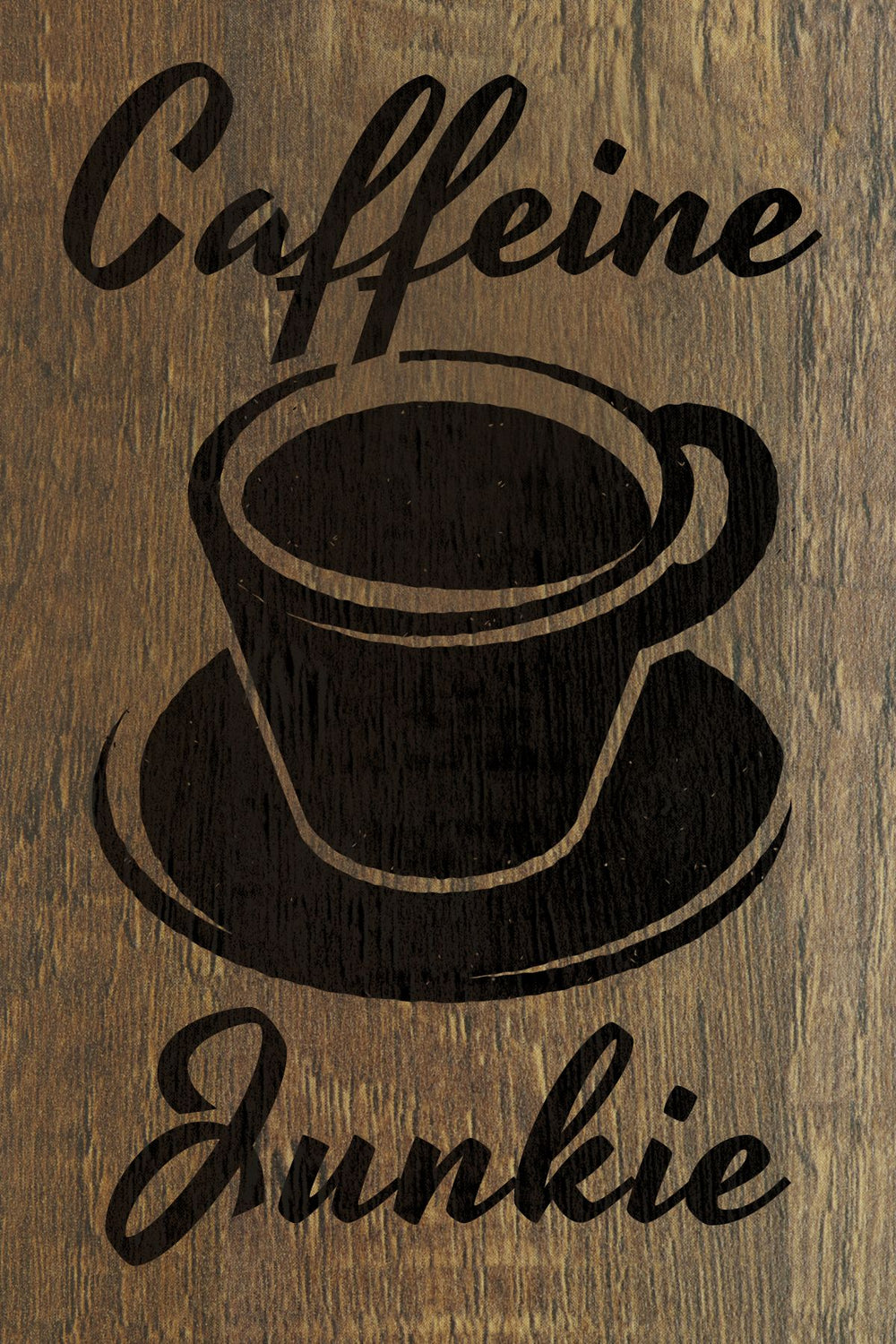 Caffeine Junkie Typography