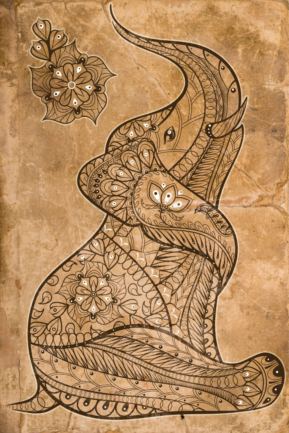 Boho Vintage Elephant